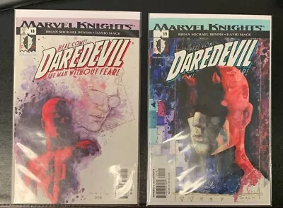 Buy Daredevil #18 And #19 David Mack Brian Bendis Marvel Knights 2001 • 7.90£