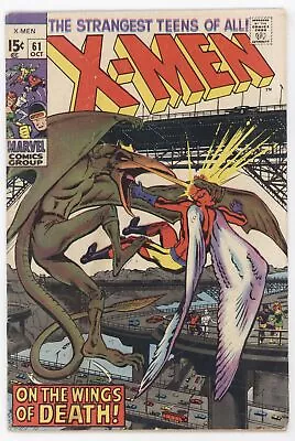 Buy Uncanny X-Men 61 Marvel 1969 VG Neal Adams Sauron Havok Cyclops Angel • 47.83£