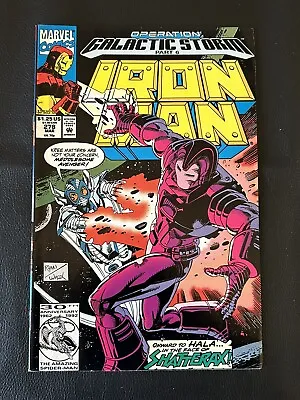 Buy Iron Man #278 (1992) Key! 1st App Of Shatterax, Debut Of Space Armor Model Ii • 4.01£