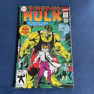 Buy Incredible Hulk # 393 Marvel Comics 30th Anniversary  (1992) [#1 Homage] • 5.99£