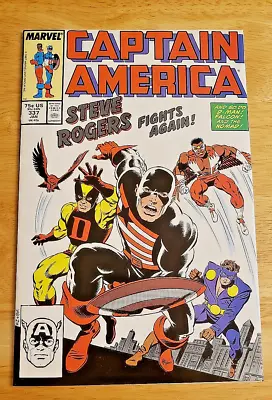 Buy Captain America #337 Marvel 1988 Key Issue 1st Appearance The Captain High Grade • 23.83£