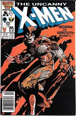 Buy Uncanny X-Men 212-B  Marvel Comics Vol-1 (1981-2011) Newsstand Edition Grade 7.5 • 31.50£