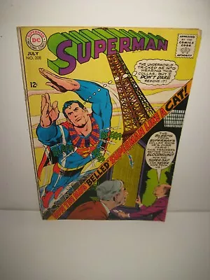 Buy Superman #208 Silver Age Dc Comic Neal Adams Cover 1968 • 4.73£