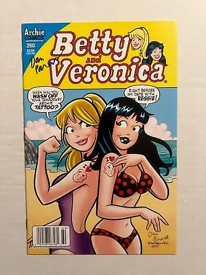 Buy Betty & Veronica #260 Nm- 9.2 Newsstand Variant Dan Parent Signed Cover Art 2012 • 79.92£