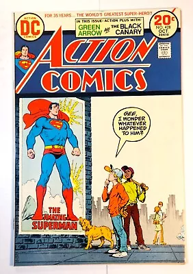 Buy Action Comics #428 W/superman Dc 1973 F/vf 7.0 Murphy Anderson & Nick Cardy-c • 6.39£