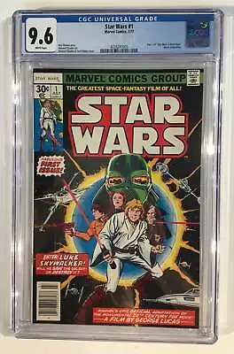 Buy Star Wars #1 - CGC 9.6 - First Print - 30 Cent Newsstand Edition - Marvel 1977 • 1,067.32£