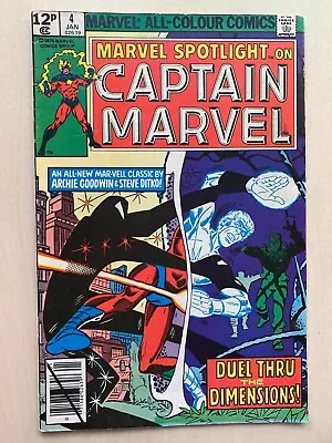 Buy Marvel Spotlight #4 Captain Marvel  June 1980 Marvel  Comics Steve Ditko Art • 4.99£