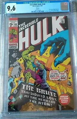 Buy The Incredible Hulk #140 CGC 9.6 White JC Penny Marvel Vintage Pack Reprint  • 159.90£