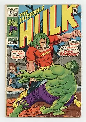 Buy Incredible Hulk #141 GD 2.0 1971 • 36.41£