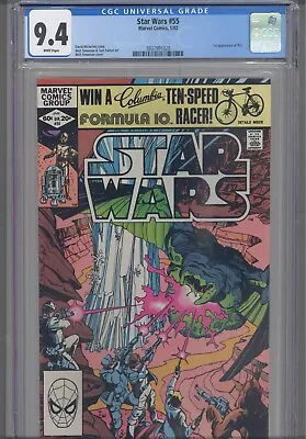 Buy Star Wars #55 CGC 9.4 1982 Marvel Comics 1st App Plif • 59.92£