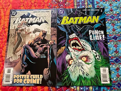 Buy Batman 613 & 614 Jim Lee Joker Harley Quinn Hush Jeph Loeb • 7.91£