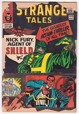 Buy Strange Tales #135 Poor 0.5 First Appearance Of Nick Fury Agent Of SHIELD 1965 • 31.60£