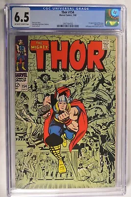 Buy The Mighty Thor #154 CGC 6.5 1st App. Mangog, Ulik App. Marvel  7/1968 • 150.02£