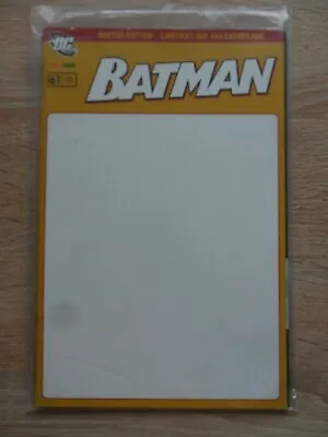 Buy Batman 61 Blank Sketch Variant Cover Limited 444 Ex.  Panini  • 12.87£