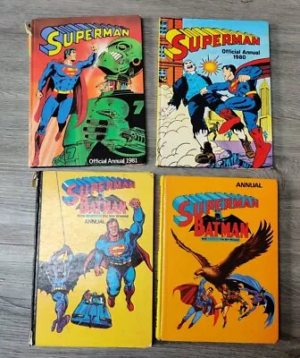 Buy Superman  & Superman Batman With Robin The Boy Wonder, Annual Bulk Set Of 4 • 10£