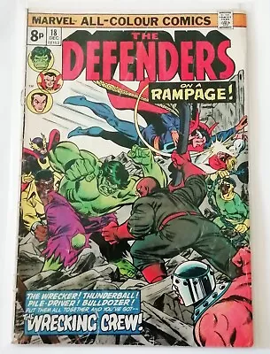 Buy Defenders # 18 Marvel Origin & 1st Full Appearance Of Wrecking Crew Reading COPY • 2.99£