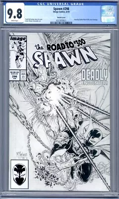 Buy Spawn #299  Sketch Variant Todd McFarlane Amazing Spider-Man #299 Homage CGC 9.8 • 40.77£