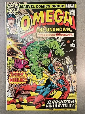 Buy Omega The Unknown #2 (1976) Bronze Age Hulk Appearance Marvel Comics Mvs Intact • 4.77£
