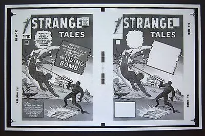 Buy Original Production Art STRANGE TALES #112 Cover, JACK KIRBY Art, Human Torch • 81.01£