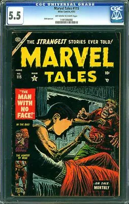 Buy Marvel Tales #115 Cgc 5.5 Oww  The Man With No Face  Cgc #1197396002 • 316.20£