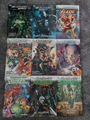 Buy Complete Blackest Night & Brightest Day HC Green Lantern Lot Of 9 Books DC Comic • 63£