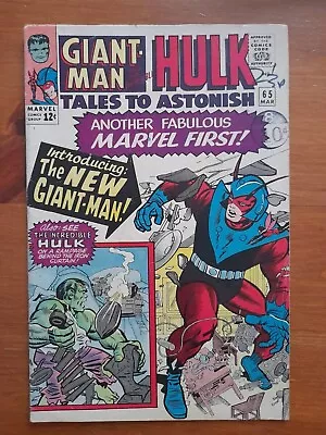 Buy Tales To Astonish #65 March 1965 VGC- 3.5 Debut Of New Giant-Man Costume • 34.99£