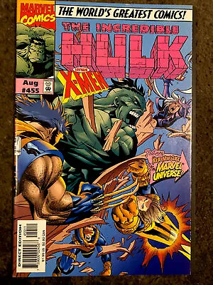 Buy Marvel Incredible Hulk #456 NM -Apocalypse FIRST WAR HULK NEWSSTAND HIGH GRADE! • 6.72£