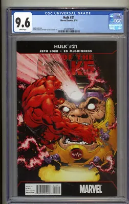 Buy Hulk #21 CGC 9.6 Red Hulk MODOK Ian Churchill Cover Fall Of The Hulks (2010) • 23.89£