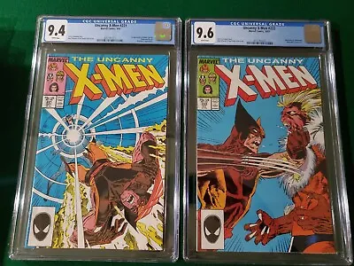 Buy Uncanny X-Men #221 & 222 CGC 9.4/9.6 White Pages 1st App Mr Sinister Sabretooth  • 140.75£