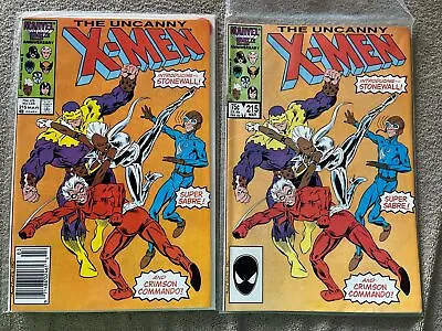 Buy Uncanny X-men #215 (1986) Marvel Copper Age Newsstand & Direct F/VF • 6.32£