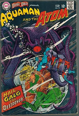 Buy Brave And The Bold 73  Aquaman & The Atom!  1st Vulko!   VG/Fi  1967 DC Comic • 10.42£