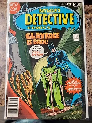 Buy Detective Comics #478 (1978) 1st Full Appearance Of 3rd Clayface- Bronze Age DC  • 11.85£