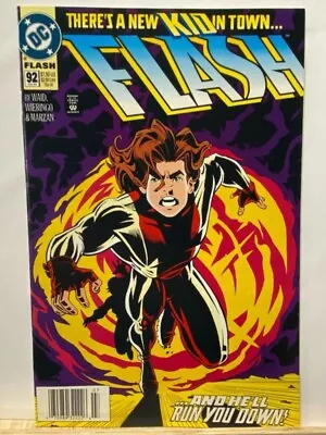 Buy Flash #92 (1994) VF+NM- First App IMPULESE Newsstand Barcode • 25.29£