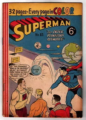 Buy Australian SUPERMAN 83 DC Comics 1956 Full Color W Action Comics 220 Cover UK • 56.96£