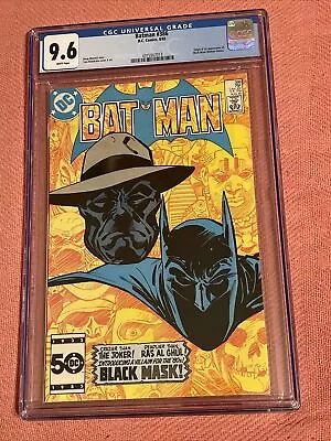 Buy Batman #386 CGC 9.6 White Pages, 1st Black Mask Appearance, D.C. Comics! • 106.68£
