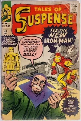 Buy Tales Of Suspense #48 1st App Scarecrow Iron Man Stan Lee Steve Ditko Art 1963 • 99.12£