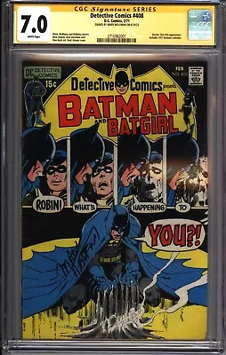 Buy * DETECTIVE Comics #408 CGC 7.0 SS Wolfman, White Pages Adams Art (2716962001) * • 199.84£