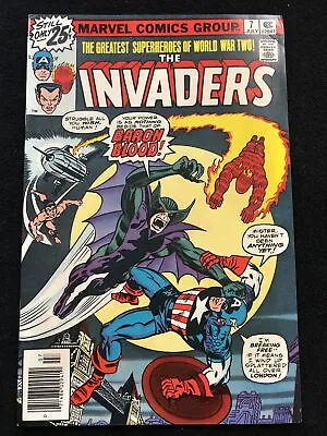 Buy Invaders 7 8.5 Marvel 1976 Unread Beauty Some Handling 1st Baron Blood Wk18 • 31.86£