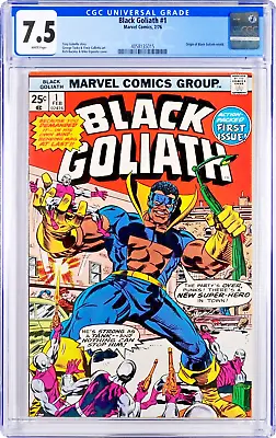 Buy Black Goliath #1 CGC 7.5 (Feb 1976, Marvel) Rich Buckler Cover, Origin & 2nd App • 52.82£