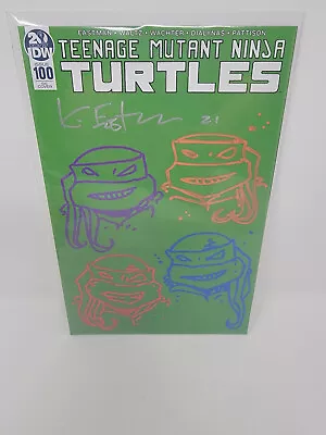 Buy Teenage Mutant Ninja Turtles #100 Green Cover Signed & 4 Full Sketched Eastman • 203.47£