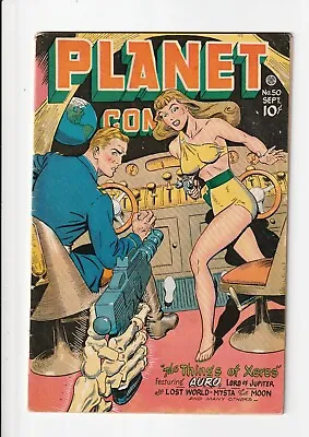Buy Planet Comics #50 1947 Fiction House Golden Age Sci-fi 1st Print • 316.63£