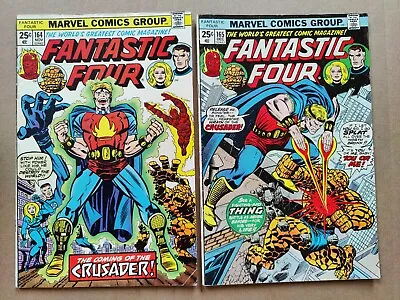 Buy Fantastic Four 164 165 Midgrade Lot Of 2 Marvel 1st Frankie Raye Crusader • 15.02£