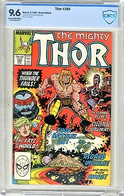 Buy Thor  #389  CBCS  9.6   NM+  Cream To Off White Pages   3/88   Direct Edition • 64.34£