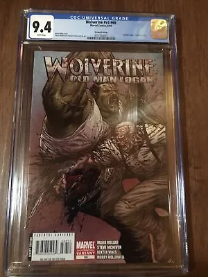 Buy Wolverine Old Man Logan #66 2nd Print Variant Marvel Comics CGC 9.4 Low Print NM • 86.72£