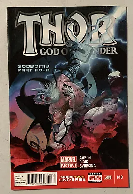 Buy THOR GOD OF THUNDER #10  GODBOMB  PART 4, 1st Print, NM, (Sept. 2013, Marvel) • 4.79£