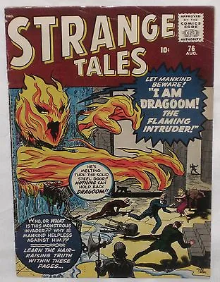 Buy Silver Age STRANGE TALES #76 Featuring DRAGOOM, The Flaming Intruder! FN 6.0 • 157.33£