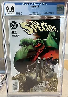 Buy Spectre #54 CGC 9.8 (DC, 1997) 1st Appearance Of The Mr. Terrific - Michael Holt • 417.02£