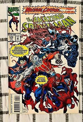 Buy Amazing Spider-Man #379 1993 Maximum Carnage Arc Part 7 Of 14 KEY Venom Deathlok • 7.16£