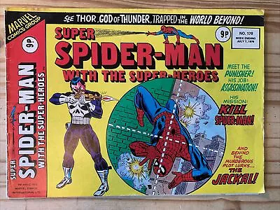 Buy Super Spider-man #178 1976 *rare* Reprints Asm #129 1st Appearance The Punisher • 45£