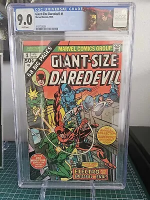 Buy Giant Size Daredevil #1 CGC 9.0 Marvel 1975 Custom Label, White Pages, Romita SR • 59.99£